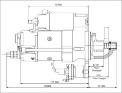 ELECTROMOTOR PRESTOLITE ELECTRIC M96R3019SE-A - Piesa auto compatibila cu mai multe marci