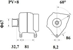 Alternator MAHLE MG 246