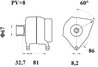 Alternator MAHLE MG 246