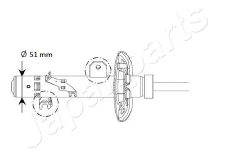 AMORTIZOR JAPANPARTS MM-01131 - Compatibil cu PEUGEOT