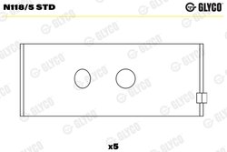 Bucsi si ax cu came Glyco N118/5 STD