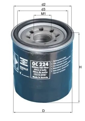 FILTRU ULEI KNECHT OC 224 - Piesa auto compatibila cu mai multe marci
