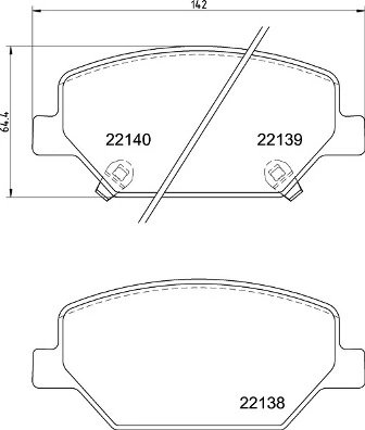Set placute frana Brembo P 07 007