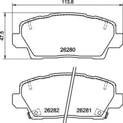 Set placute frana Brembo P 30 125