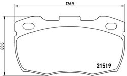SET PLACUTE FRANA BREMBO P 44 015 - Compatibil cu LAND ROVER