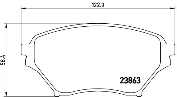 Set placute frana Brembo P 49 029