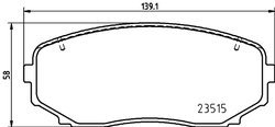 Set placute frana Brembo P 54 060