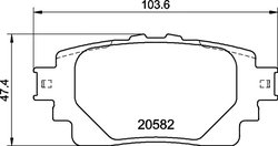 Set placute frana Brembo P 83 174