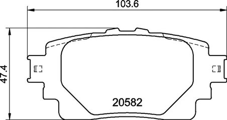 SET PLACUTE FRANA BREMBO P 83 174 - Compatibil cu LEXUS, SUBARU, SUZUKI, TOYOTA, TOYOTA (FAW), TOYOTA (GAC)