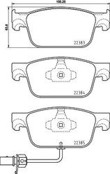 SET PLACUTE FRANA BREMBO P 85 153X - Compatibil cu AUDI, AUDI (FAW)