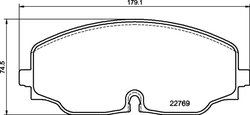 SET PLACUTE FRANA BREMBO P 85 176 - Compatibil cu VW