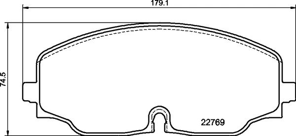 Set placute frana Brembo P 85 176