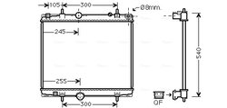Radiator racire motor Ava Quality Cooling PEA2331