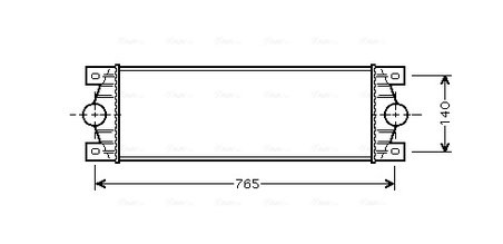 INTERCOOLER AVA QUALITY COOLING RTA4329 - Compatibil cu RENAULT, RENAULT TRUCKS