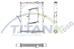 Radiator racire motor TITANX RX129005
