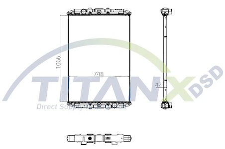 Radiator racire motor TITANX RX179003