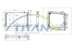 Radiator racire motor TITANX RX609006