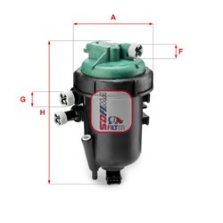FILTRU COMBUSTIBIL SOFIMA S 5178 GC - Compatibil cu FIAT