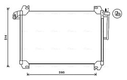 RADIATOR CLIMATIZARE AVA QUALITY COOLING SBA5074 - Compatibil cu CHEVROLET, SAAB