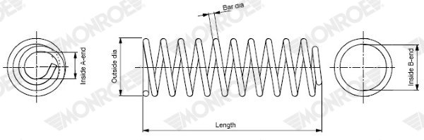 ARC SUSPENSIE MONROE SP4086 - Compatibil cu CITROEN, FIAT, PEUGEOT, TOYOTA