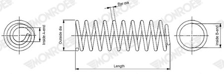 ARC SUSPENSIE MONROE SP4086 - Compatibil cu CITROEN, FIAT, PEUGEOT, TOYOTA