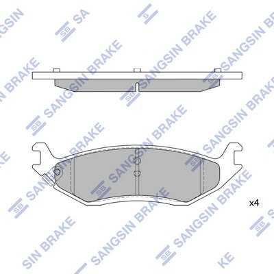 Set placute frana Hi-Q SP4320