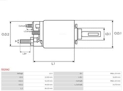 SOLENOID ELECTROMOTOR AS-PL SS2042 - Piesa auto compatibila cu mai multe marci