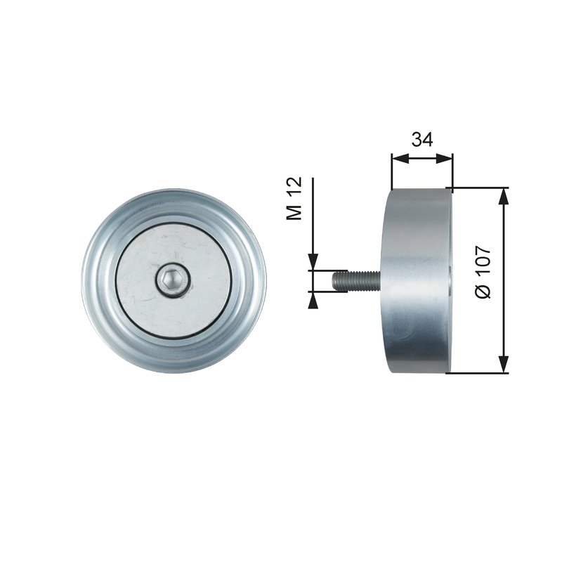 Rola ghidare curea transmisie Gates T36515