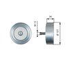 Rola ghidare curea transmisie Gates T36515