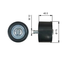 ROLA GHIDARE CUREA TRANSMISIE GATES T36626 - Compatibil cu DAF