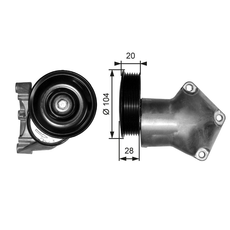 Intinzator curea distributie Gates T38202