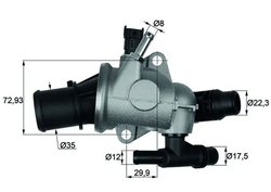 Termostat lichid racire MAHLE TI 152 88