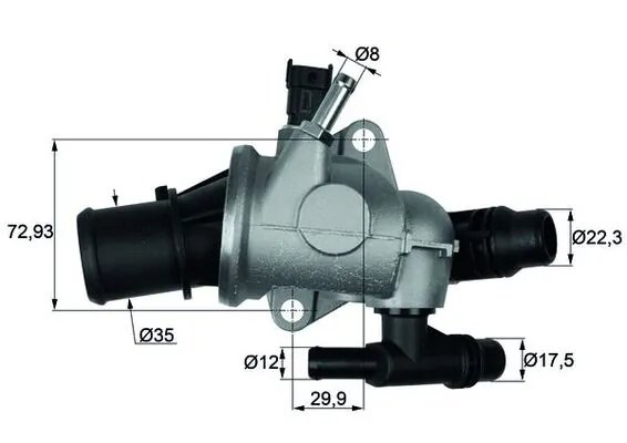 Termostat lichid racire MAHLE TI 152 88