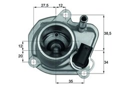 TERMOSTAT LICHID RACIRE MAHLE TI 29 87 - Compatibil cu CHRYSLER