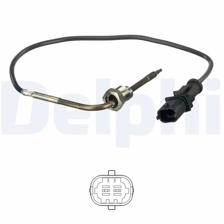 SENZOR TEMPERATURA GAZE EVACUARE DELPHI TS30188 - Compatibil cu FIAT