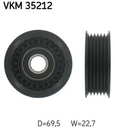 ROLA GHIDARE CUREA TRANSMISIE SKF VKM 35212 - Compatibil cu OPEL, RENAULT, SAAB, VAUXHALL