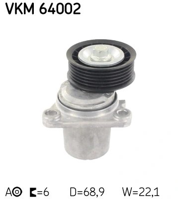 INTINZATOR CUREA DISTRIBUTIE SKF VKM 64002 - Compatibil cu MAZDA