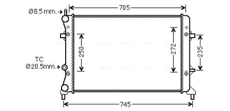 Radiator racire motor Ava Quality Cooling VN2359