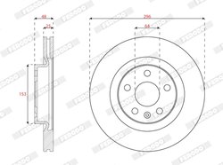Disc frana Ferodo DDF3036C