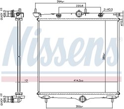 Radiator racire motor Nissens 607031
