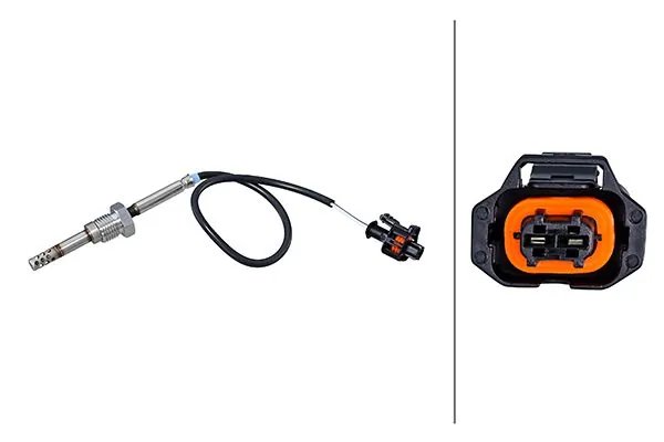 Senzor temperatura gaze evacuare HELLA 6PT 010 376-561