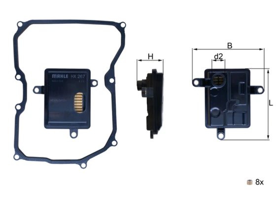 FILTRU HIDRAULIC CUTIE DE VITEZE AUTOMATA KNECHT HX 267D - Compatibil cu SEAT, SKODA, VW