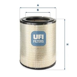 FILTRU AER UFI 27.416.00 - Piesa auto compatibila cu mai multe marci