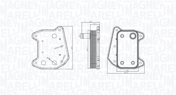 Radiator ulei / termoflot Magneti Marelli 350300001800