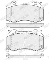 Set placute frana Ferodo FDB5382