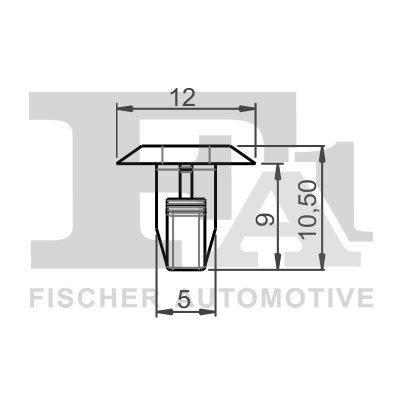 CLIPS, ACOPERIRE DECORATIVA SI PROTECTIE FA1 22-40032.25 - Compatibil cu DACIA, RENAULT