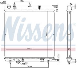 Radiator racire motor Nissens 606400