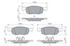 Set placute frana BOSCH 0 986 460 018