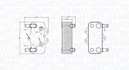 RADIATOR ULEI / TERMOFLOT MAGNETI MARELLI 350300002100 - Compatibil cu OPEL, SAAB, VAUXHALL