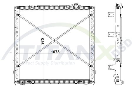 Radiator racire motor TITANX RX179014